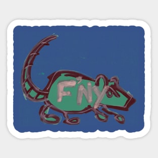 F'NY Rat Sticker